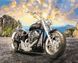 Цифровая живопись, картина без коробки Черный мотоцикл, Без коробки, 40 х 50 см
