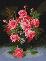Купить Алмазная живопись 30х40см Розы в вазе  в Украине
