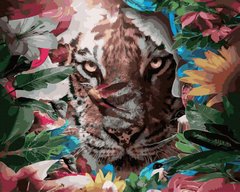 Купити Картина за номерами без коробки Тигр у природі  в Україні