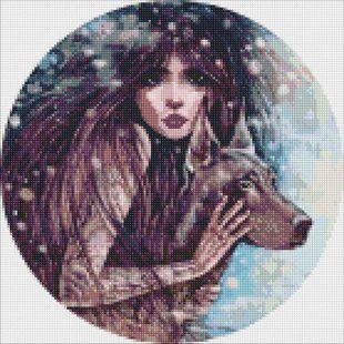 Купить Дикая свобода &copy;lesya_nedzelska_art Мозаичная картина по номерам 40х40 см  в Украине