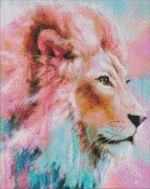 Купити Рожевий Лев ©Ira Volkova Мозаїчна картина за номерами 40х50 см  в Україні