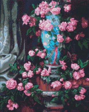 Купить Набор для алмазной мозаики круглыми камушками На подрамнике "Удивительные розы" 40х50см  в Украине