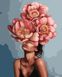 Набор для рисования картины по номерам Девушка в цветущем пионе Brushme Premium, Подарочная коробка, 40 х 50 см