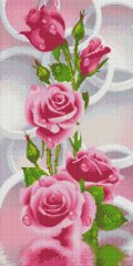 Купить Набор алмазной мозаики Розовые розы Панно 30х60 TS1300  в Украине