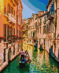 Купити По каналах Венеції Алмазна картина на підрамнику 40 х 50 см  в Україні
