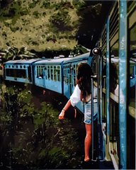 Купить Набор для рисования картины по номерам Поездка на поезде  в Украине