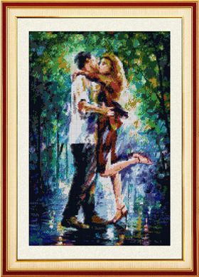 Купить 30119 Поцелуй под дождем Набор алмазной живописи  в Украине