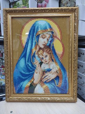 Купить Набор алмазной мозаики 30х40 Дева Мария с Иисусом  в Украине