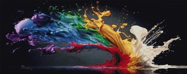 Купити Алмазна мозаїка великого розміру Фарби 200х80см  в Україні