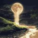 Картина за номерами - Місячний водоспад з фарбами металік Идейка 50х50 см (KHO5033)