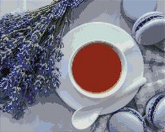 Купить Лавандовый чай Алмазная картина на подрамнике 40 х 50 см  в Украине