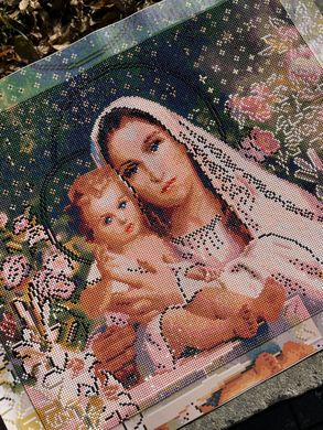 Купить Набор для алмазной мозаики 40х50 Дива Мария с Иисусом  в Украине