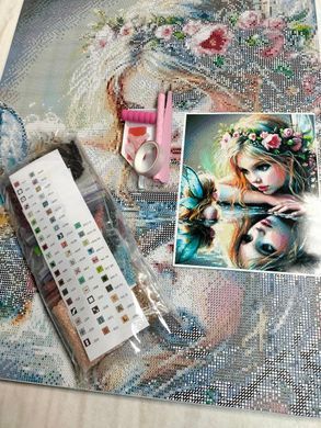 Купить Эльфийка Алмазная вышивка Квадратные стразы 40х50 см с голограммными оттенками  в Украине