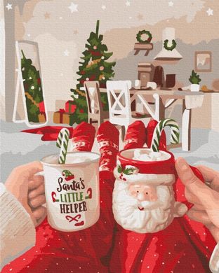 Купить Раскрашивание по номерам Новогоднее какао (без коробки)  в Украине
