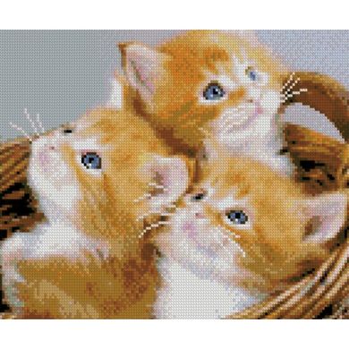 Купити Кошик з кошенятами Маленька алмазна мозаїка  в Україні