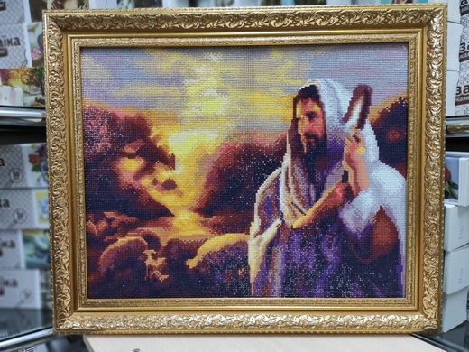 Купить Набор алмазной живописи Иисус добрый пастир 40х50см  в Украине