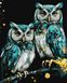 Картина за номерами - Мудрі совушки з фарбами металік extra ©art_selena_ua Идейка 40х50 см (KHO6514)