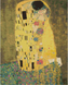 Алмазная мозаика на подрамнике Поцелуй Густав Климт, Да, 40 x 50 см