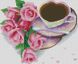 Набор алмазной мозаики Кофе с розами 41x50 см, Нет