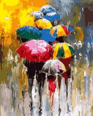 Купить Разноцветные зонтики. Роспись картин по номерам  в Украине