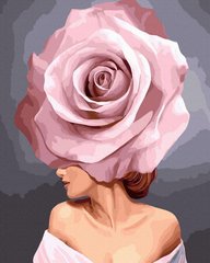 Купити Цифровий живопис, картина без коробки Дівчина-троянда  в Україні