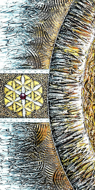 Купити Діамантова мозаїка Триптих Мандала - Дерево Кохання в колі Життя  в Україні
