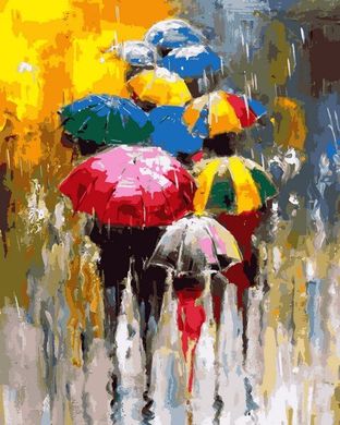 Купити Різнобарвні парасольки. Розпис картин за номерами  в Україні
