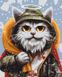 Котик святой Николай ©Марианна Пащук Картина по номерам (без коробки), Без коробки, 40 х 50 см