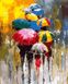 Разноцветные зонтики. Роспись картин по номерам, Подарочная коробка, 40 х 50 см