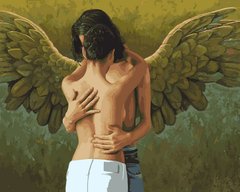 Купить Поцелуй ангела Холст для рисования по цифрам  в Украине