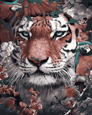 Купити Картина за номерами без коробки Портрет тигра  в Україні