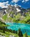 Озеро в Альпах Раскраска по номерам, Подарочная коробка, 40 х 50 см