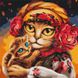 Розфарбовування по номерах Родина котиків ©Маріанна Пащук (без коробки), Без коробки, 50 x 50 см