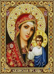 Купить Богородица Казанская Набор для алмазной вышивки квадратными камушками  в Украине