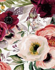 Купити Набір для малювання за номерами (без коробки) Квіткові візерунки  в Україні