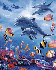 Купити Підводний світ Алмазна картина розфарбування 40 х 50 см  в Україні