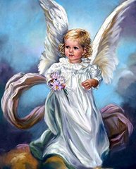 Купить Небесный ангел Алмазная мозаика На подрамнике 40 на 50 см  в Украине