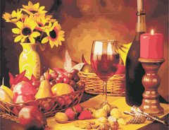 Купить Вино и фрукты. Цифровая картина раскраска  в Украине