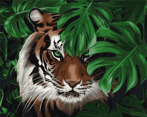 Купить Цифровая картина раскраска Амурский тигр ©khutorna_art  в Украине