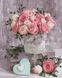 Чайные розы Картина антистресс по номерам без коробки, Без коробки, 40 х 50 см
