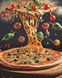 Піца Алмазна вишивка Квадратні стрази 40х50 см з голограмними відтінками