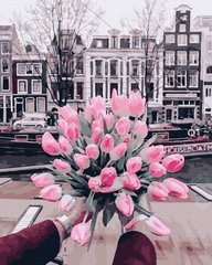 Купити Тюльпани Амстердама Картина антистрес за номерами без коробки  в Україні