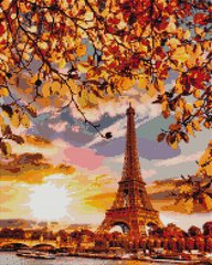 Купить Алмазная мозаика на подрамнике Осенний Париж  в Украине