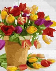 Купить Набор для рисования картины по номерам Букет тюльпанов  в Украине