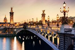 Купить Вечерний мост Парижа. Набор для алмазной вышивки квадратными камушками  в Украине