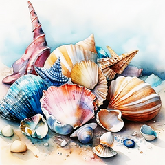 Купить Сокровища океана Набор для картины алмазной мозаикой (без подрамника) 40х40см  в Украине