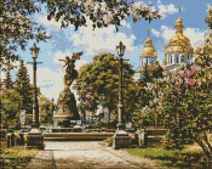 Купити Набір для діамантової мозаїки Круглі камінчики "Володимирська гірка" 40х50см  в Україні