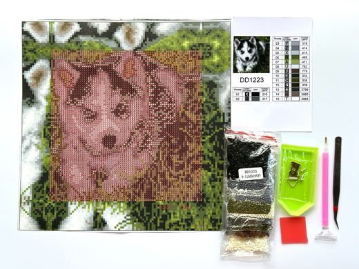 Купити Алмазна вишивка для дітей ColorArt Собачка 20х20 DD1223  в Україні