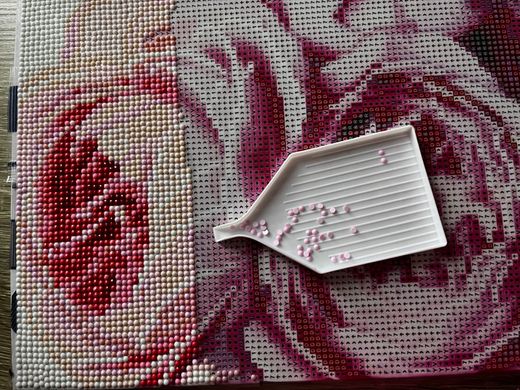 Купить Розовые розы Алмазная мозаика 40х50 см  в Украине