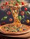 Пицца Алмазная вышивка Квадратные стразы 40х50 см с голограммными оттенками На подрамнике